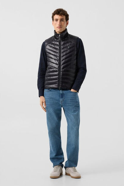 Lasse Lightweight Down Waistcoat In Black