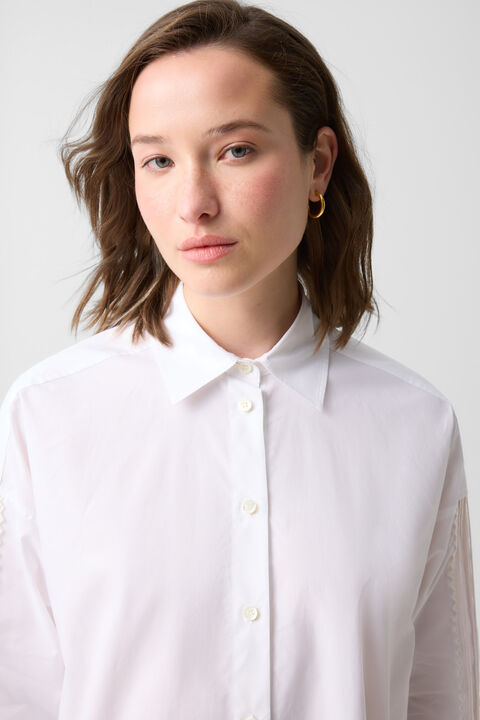 Misty Shirt Blouse In White