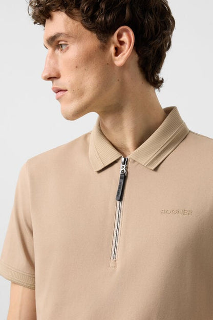 Timo Piqu¨¦ Polo Shirt In Beige
