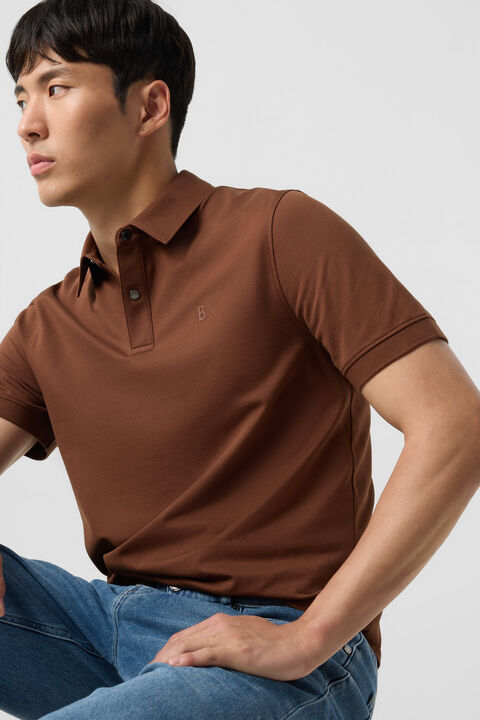 Timo Piqu¨¦ Polo Shirt In Brown