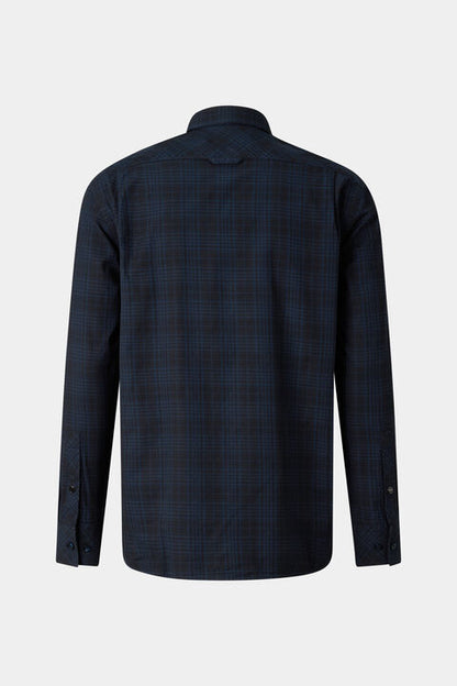Hardy Cotton Shirt In Navy Blue/Black