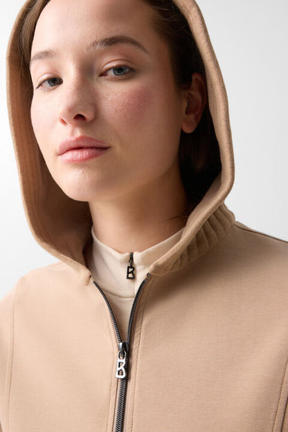 Alia Sweat Hoodie In Camel