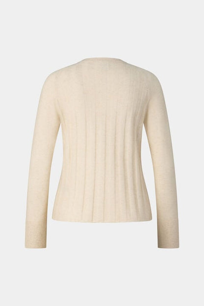 Tanja Virgin Wool Cashmere Cardigan In Cream