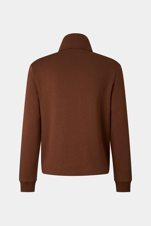 Baker Down Jersey Jacket In Brown