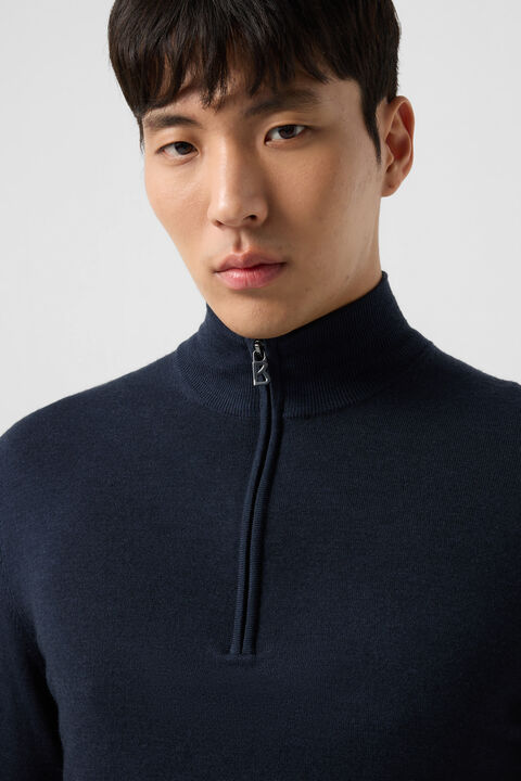 Ouri Merino Troyer In Navy Blue