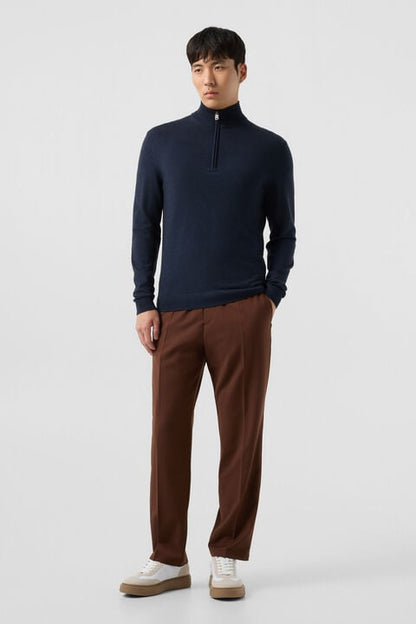 Ouri Merino Troyer In Navy Blue