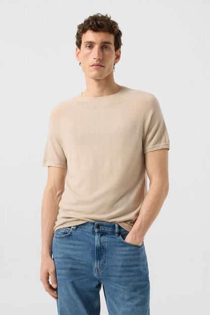 Osaka Merino Shirt In Beige