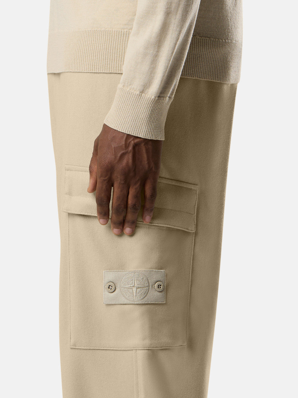 3100021 WOOL NYLON FLANNEL_STONE ISLAND GHOST