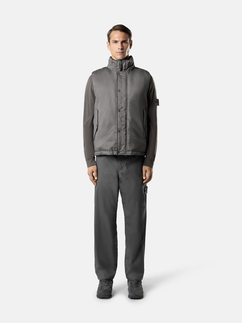3100042 WEATHERPROOF COTTON CANVAS_STONE ISLAND GHOST