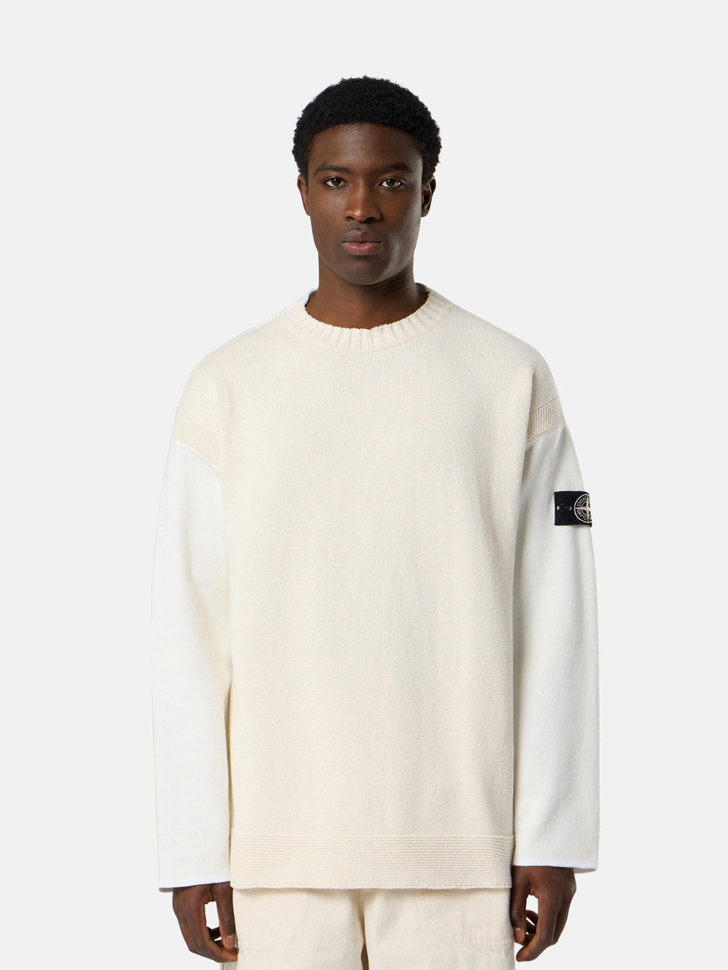 5100014 MIXED FABRIC COTTON_STONE ISLAND RAW BEAUTY