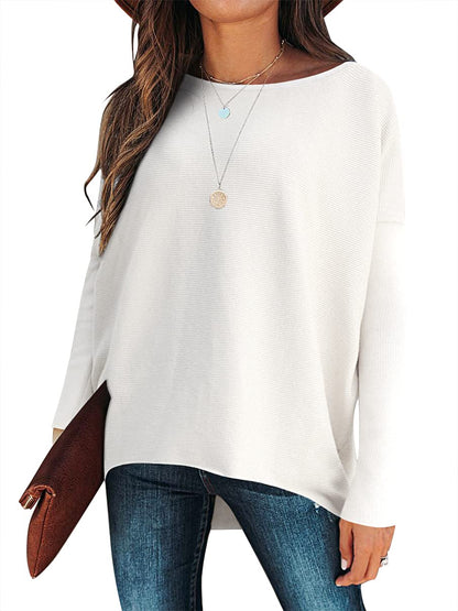 Women's Dolman Sleeve Knitted Pullover Sweater (Buy 2 Free Shipping)