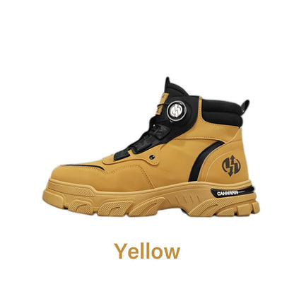 Men's outdoor swivel buckle work shoes(Waterproof, Anti-slip,Comfortable and Breathable)