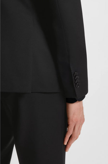 SLIM-FIT SUIT JACKET IN VIRGIN-WOOL SERGE