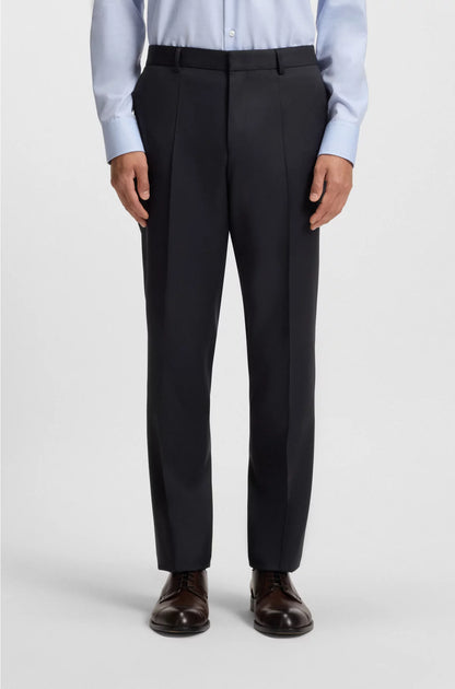 REGULAR-FIT TROUSERS IN VIRGIN-WOOL SERGE