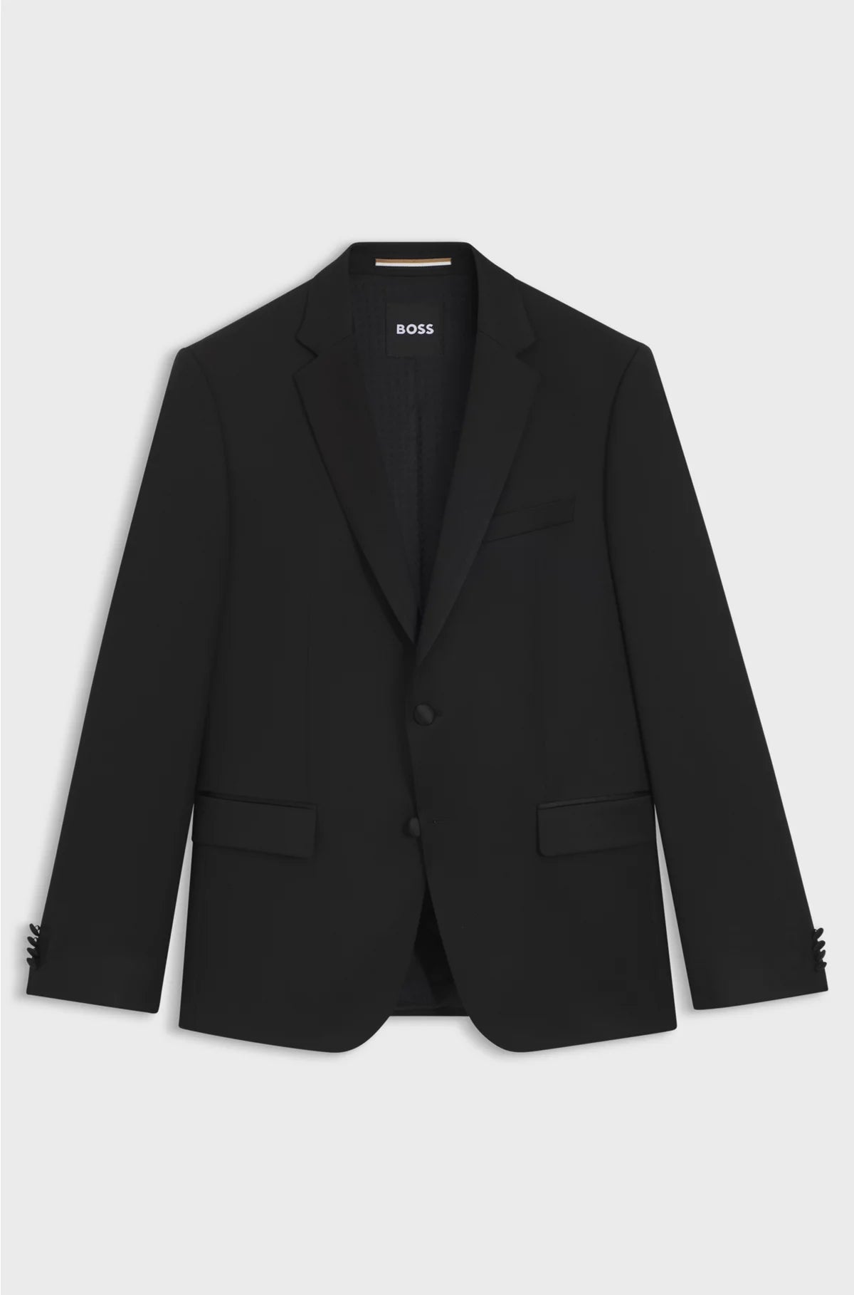 SLIM-FIT TUXEDO JACKET IN VIRGIN-WOOL SERGE
