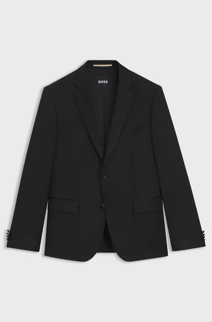 SLIM-FIT TUXEDO JACKET IN VIRGIN-WOOL SERGE