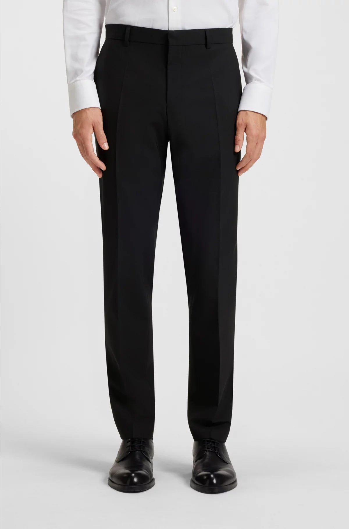 SLIM-FIT TROUSERS IN STRETCH VIRGIN WOOL