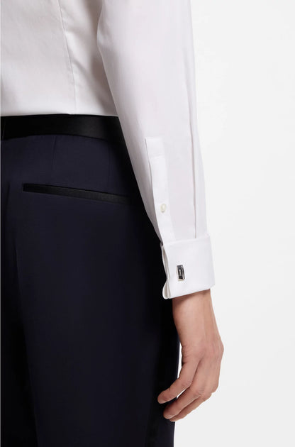 SLIM-FIT SHIRT IN STRETCH-COTTON TWILL