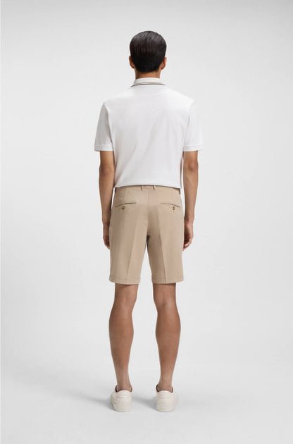 SLIM-FIT SHORTS IN STRETCH-COTTON GABARDINE