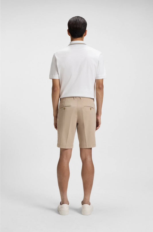 SLIM-FIT SHORTS IN STRETCH-COTTON GABARDINE