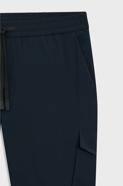 TAPERED-FIT TROUSERS IN EASY-IRON STRETCH POPLIN