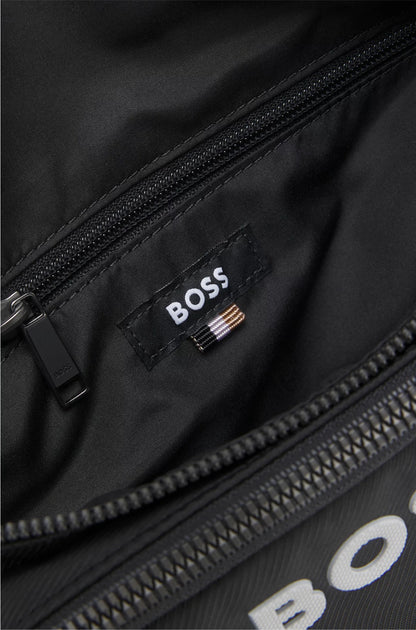 STRUCTURED BELT BAG WITH CONTRAST LOGO