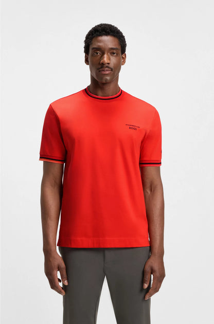 COTTON T-SHIRT WITH MOISTURE-CONTROL FINISH