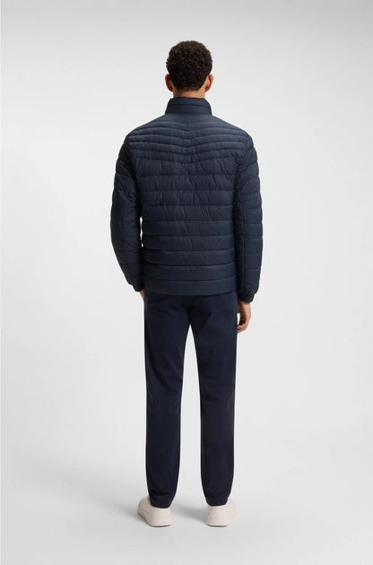 PACKABLE SLIM-FIT JACKET WITH WATER-REPELLENT MIXED QUILTING