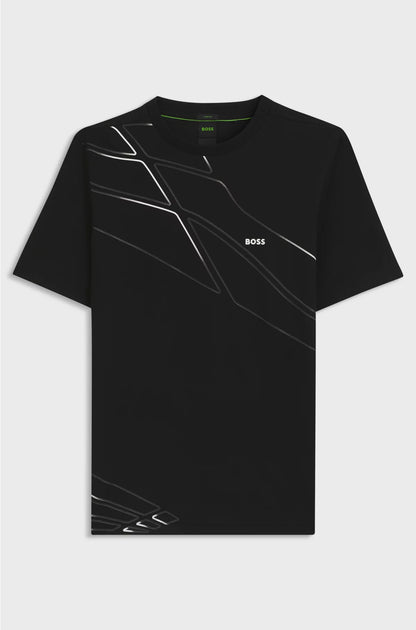 ACTIVE T-SHIRT IN MOISTURE-WICKING STRETCH PIQUE