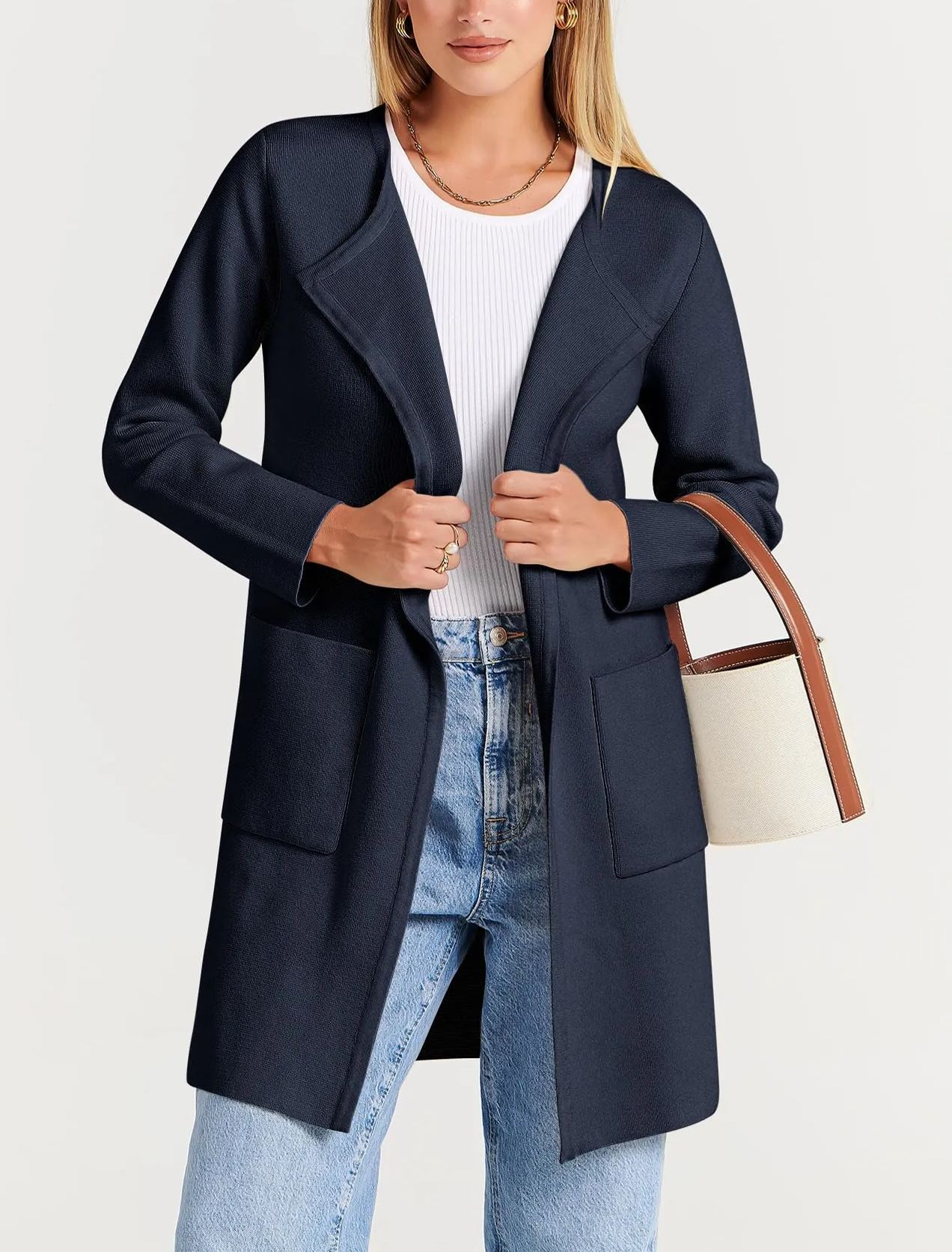Women's Open Front Knit Cardigan (Buy 2 Free Shipping)