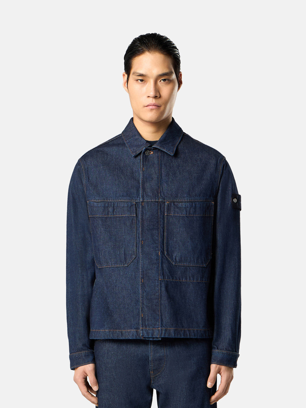 Q100027 INDIGO DENIM-RINSED